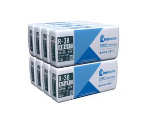 Knauf Insulation R38 Kraft Faced 24 in. x 48 in. Precut Fiberglass Insulation Batts for Floor, Attic - Sound-Reducing, USA Made (8-Bags)