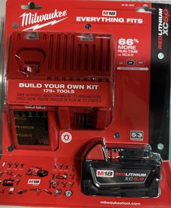 Milwaukee M18 XC Starter Kit with One 5.0Ah Battery and Charger