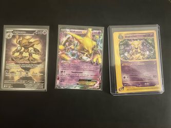 Pokemon Cards Alakazam 3 card set