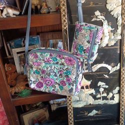 Vera Bradley Shoulder Bag With Wallet