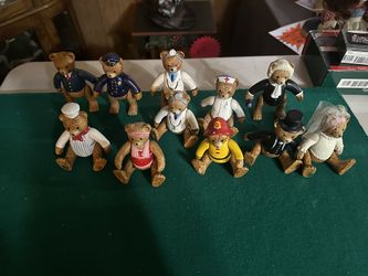 Teddy Town Porcelain Jointed Bears