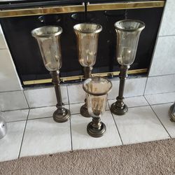 4 Tall Table Top Candle Sticks
