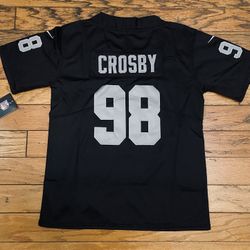 Adult, Women’s and youth Black Max Crosby Las Vegas Raiders Stitched Jersey