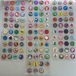 Vintage 90s POG 127 pc LOT POGS Game Y2K Millennial Collector Kids Adults