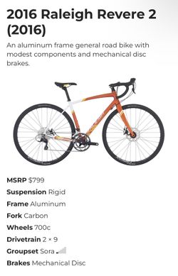 Raleigh Revere 2 54cm Size M for Sale in New York NY OfferUp