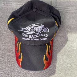 "THE BACK YARD BEACH, NORTH DAKOTA" black cotton twill 