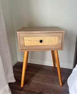 Modern BoHo nightstands instead of two