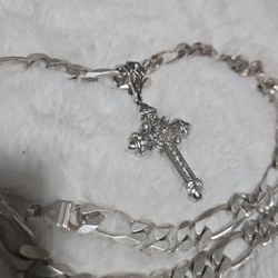 Cross With Chain 925 Silver