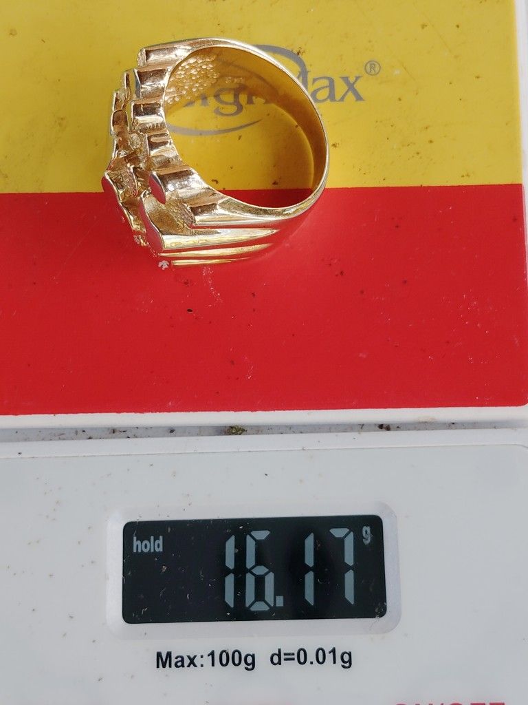 10k Yellow Gold Nugget Ring 16.17 Grams