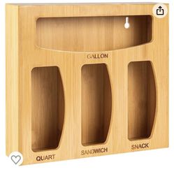 Ziplock Bamboo Bag Organizer 