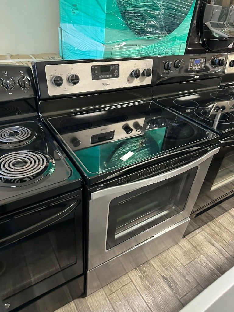 Whirlpool stainless steel electric stove
