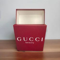 Gucci Burgundy Gift Box With Plastic Sleve