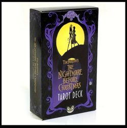 78pcs Christmas Nightmare Before Christmas Tarot Deck - Vintage Style Playing Cards with Jack, Queen, King Symbols, Perfect for Holiday Parties & Game