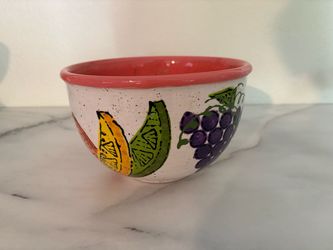 Fruit Bowl Handmade and Handpainted Ceramic