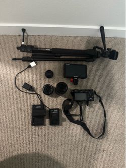 sony a6000 camera with accessories