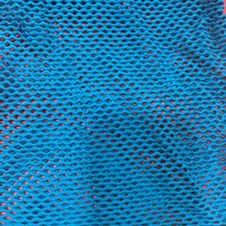 Neon Blue Fishnet Tank Top