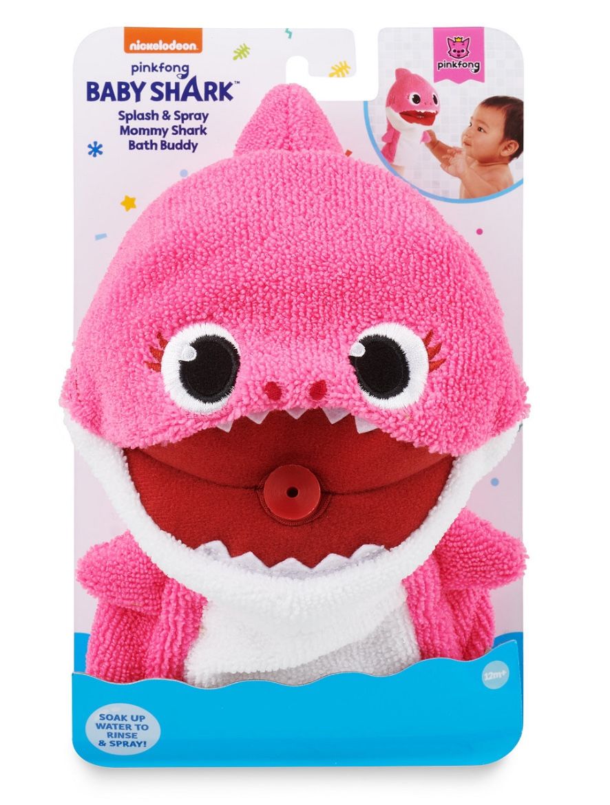 Pinkfong Baby Shark Splash & Spray Mommy and Daddy Shark Bath Buddy Nickelodeon Toys