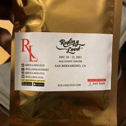 Rolling loud GA+ 3Day pass