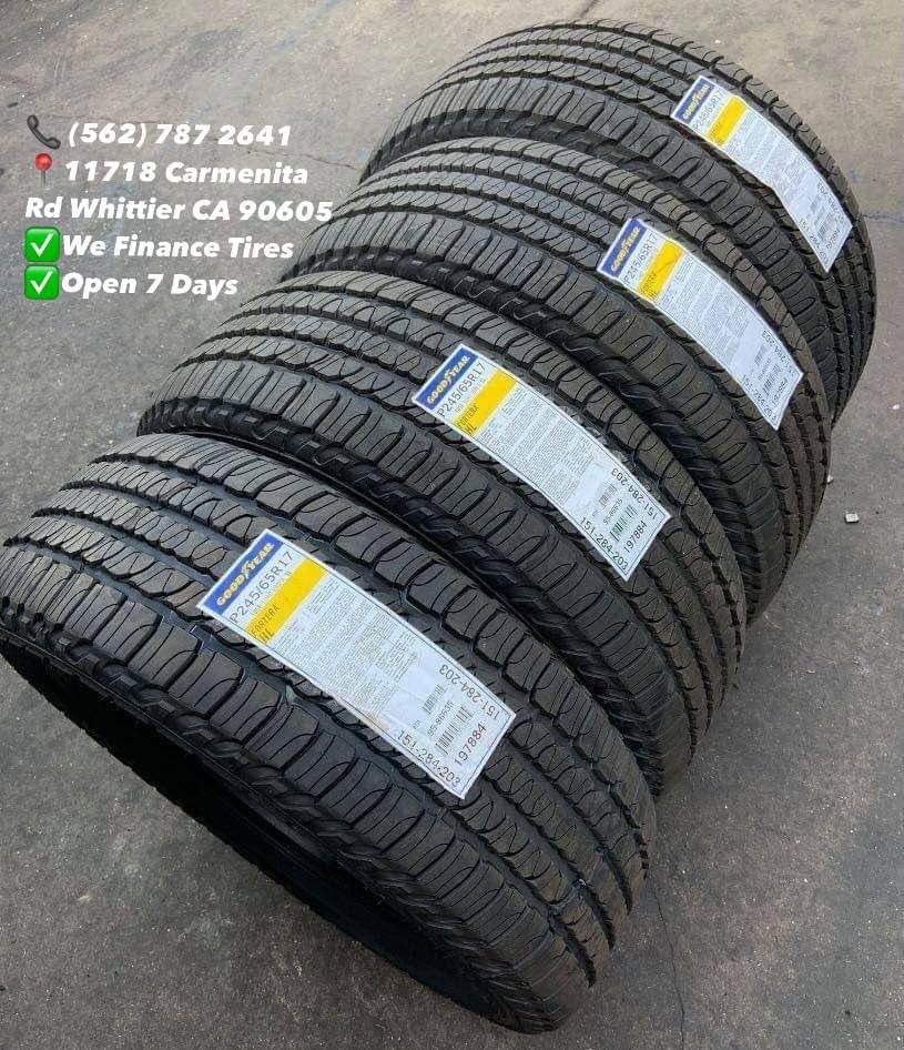 245/65R17 Goodyear New Set of Tires Installed and Balanced Set de Llantas Nuevas Instaladas y Balanceadas