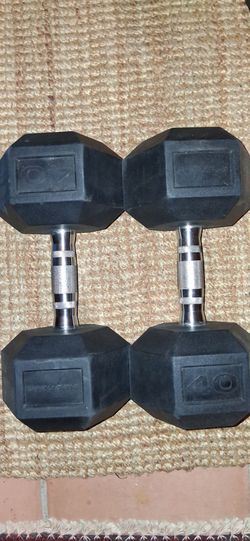 40 lbs pound dumbell weights