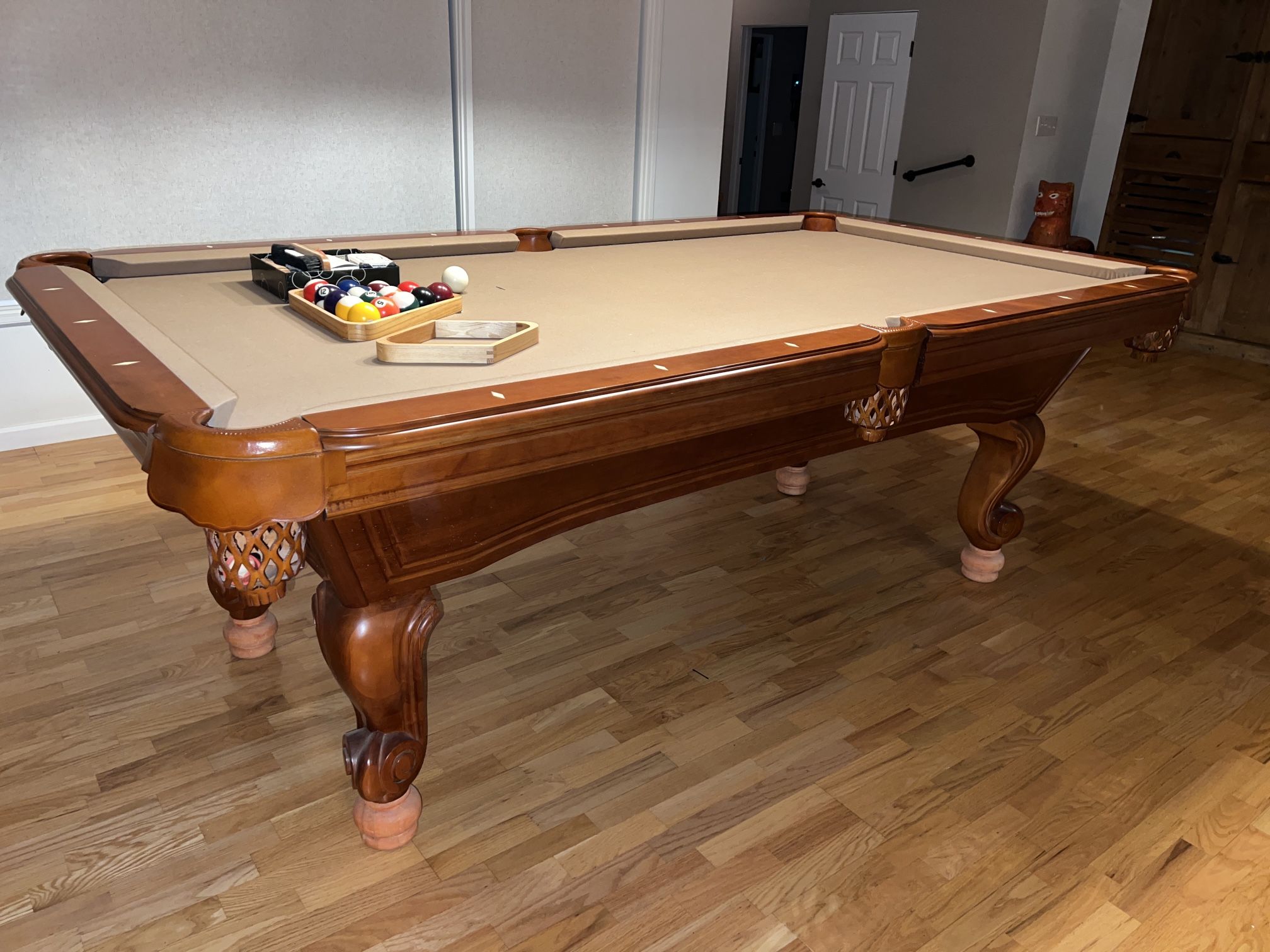Olhausen 8’ Slate Billiards Pool Table 