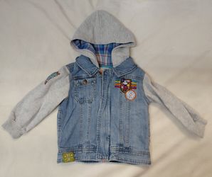 Mickey mouse denim jacket size 3t for boy or girl