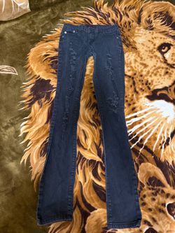 Dark Wash Distressed Skinny Jeans