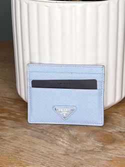 Prada Powder Blue Card Holder