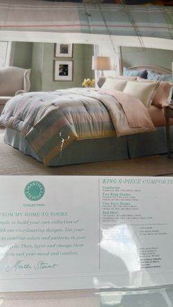Martha Stewart 6 Piece Comforter set King size