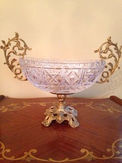 Antique glass bowl