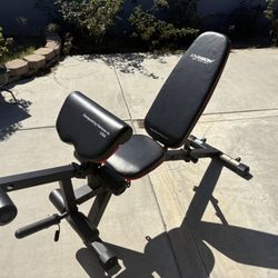 HARISON Adjustable Weight Bench with Leg Extension and Preacher Pad