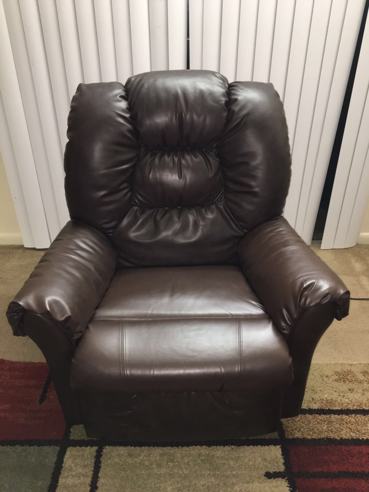 Power leather recliner sofa