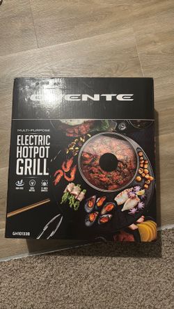 Black Electric hot pot grill