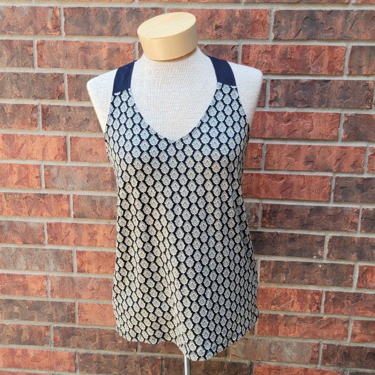 Banana Republic Factory Black/Green Print 