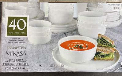 Mikasa Samantha 40-Piece Bone China Dinnerware Set