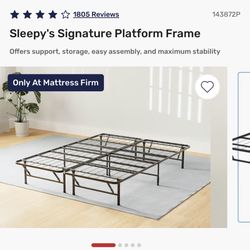 Queen Frame And Box Spring 
