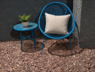 Patio chairs and side table