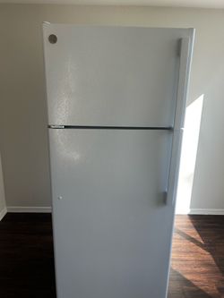 GE refrigerator white two years old
