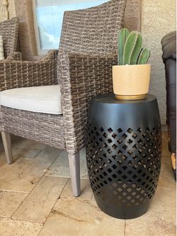 Black Metal side table