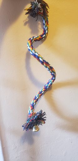 Bird hanging toy perch