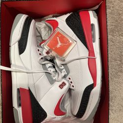 Nike Air Jordan III 3 Fire Red 2013 Sz 12 Cement IV Travis Scott for Sale  in Trout Valley, IL - OfferUp