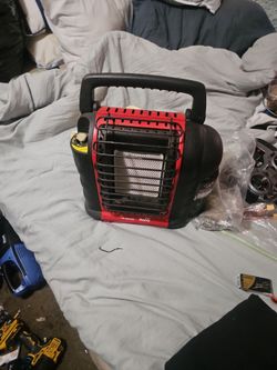 Heater propane good little heater for fishing or camping.