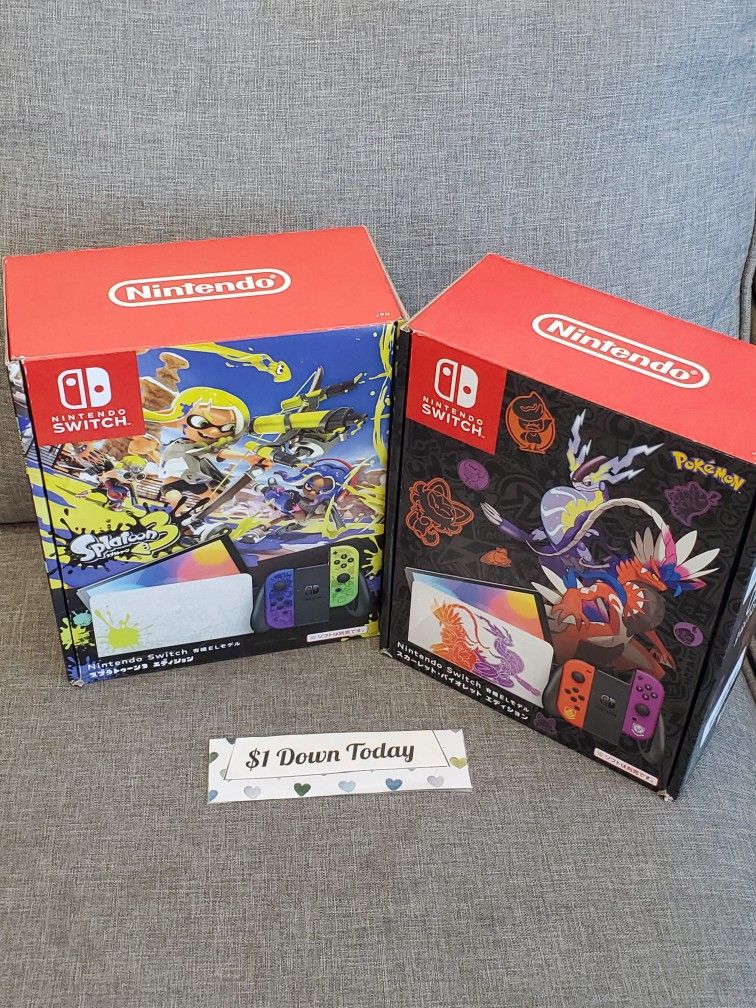 Nintendo Switch OLED Gaming Console With Bundle Brand New - $1 DOWN TODAY, NO CREDIT NEEDED