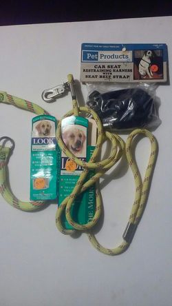 Colar; leash ; and harness