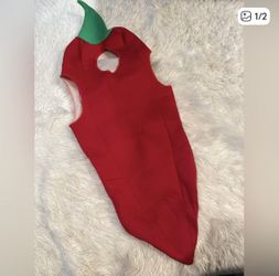 Kids Red Chili Pepper Costume 
