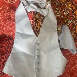 Boys Wedding Vest Light Blue 