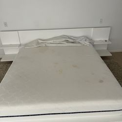 King size bed, frame, mattress everything must go