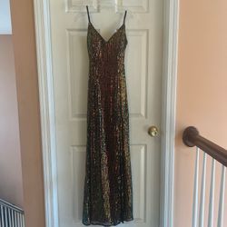 Black Sequin Prom Dress Size 3/4