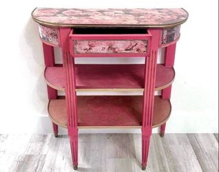 Boho Half Moon Table Console🌜Please Read Description🌜No Hold