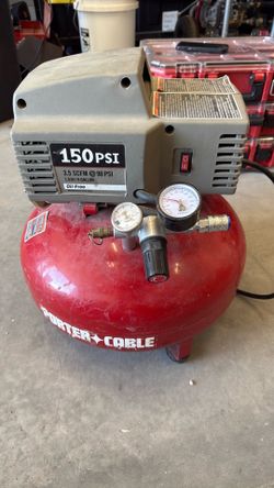 Porter cable air compressor 150 psi, 3.5 SCFM at 90 PSI￼